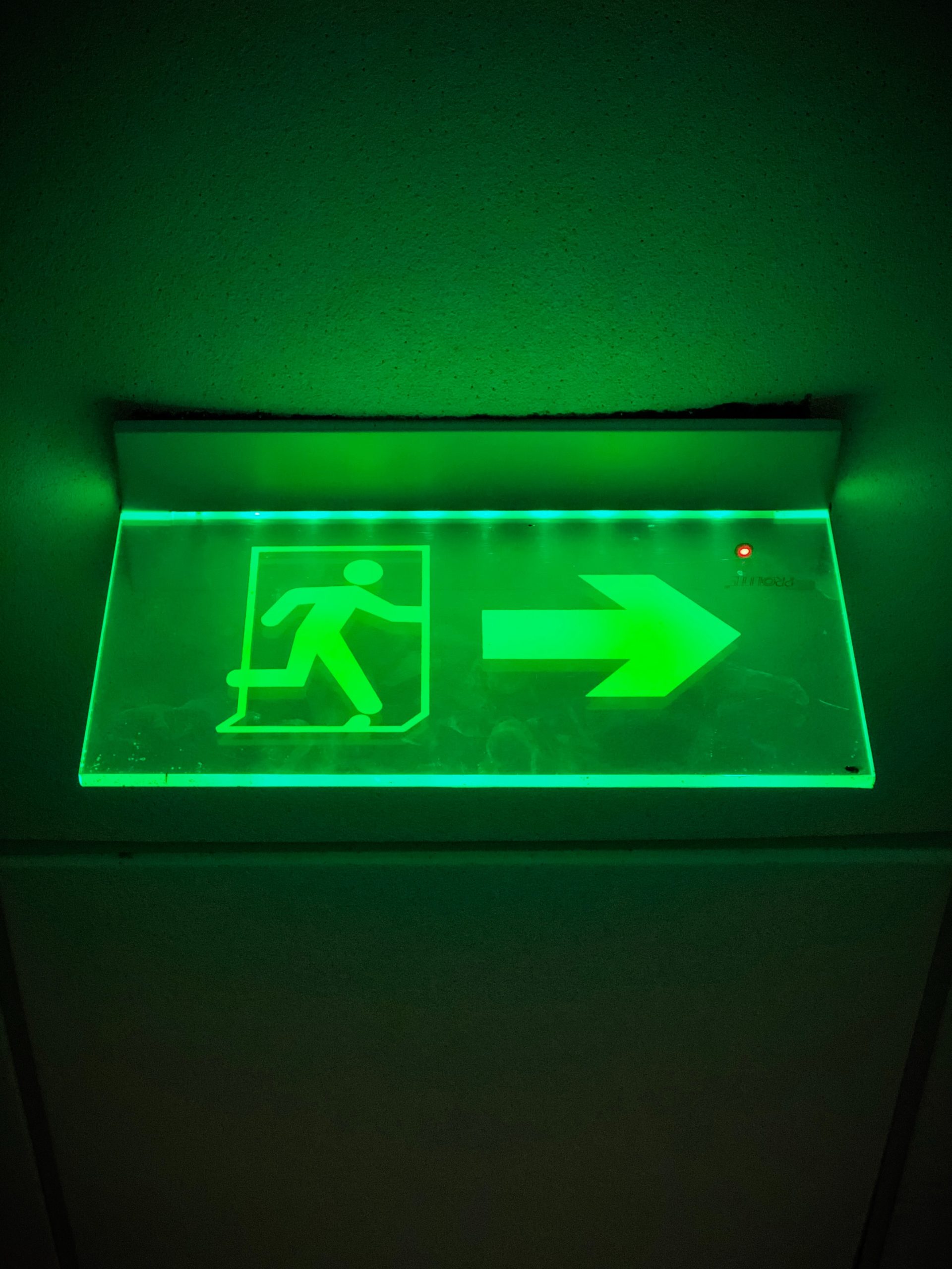 2020 exit sign